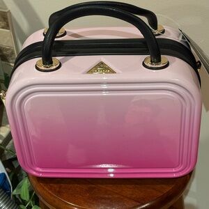 Triforce Elite Hardshell Cosmetic Makeup Case Luggage Carry On Pink Ombré (NWT)